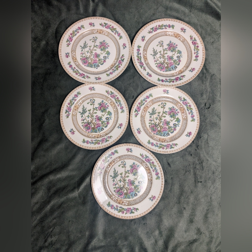 Johnson Bros. England Indian Tree 3 Tea/Salad Plate 8 "& 2  Dinner Plates 9"